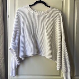 Free People white knitted sweater🤍🤍